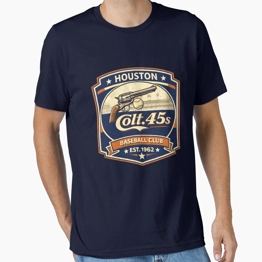 Defunct Houston Colt 45S Baseball T-Shirt - Streetwear Style for Adults - T-Shirt, Sweatshirt, Hoodie