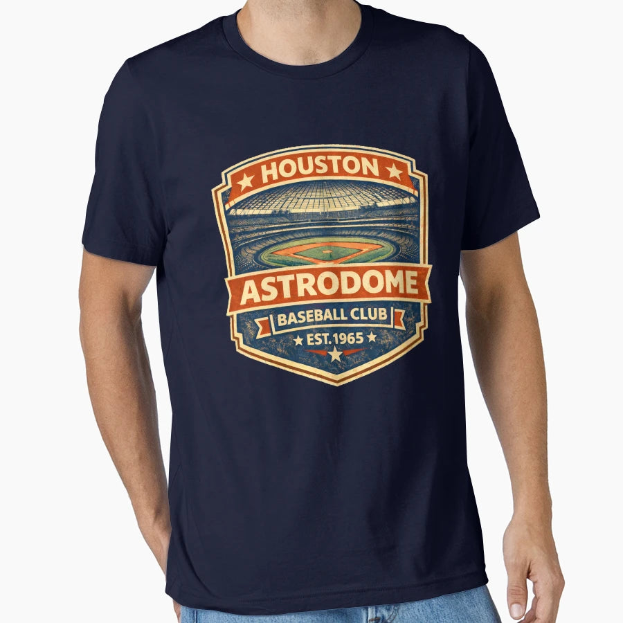 Houston Astrodome Interior Baseball T-Shirt - Graphic Print Men Women - T-Shirt, Sweatshirt, Hoodie