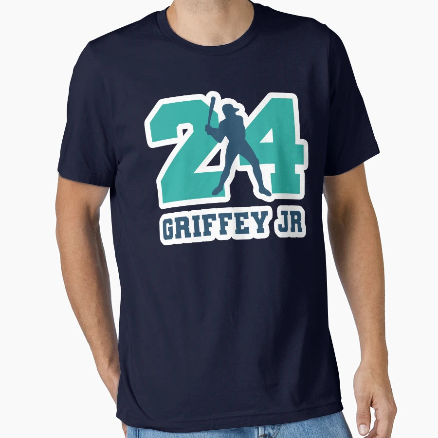 24 Ken Griffey Jr Seattle Redro T-Shirt - Fun Novelty Design Men Women - T-Shirt, Sweatshirt, Hoodie