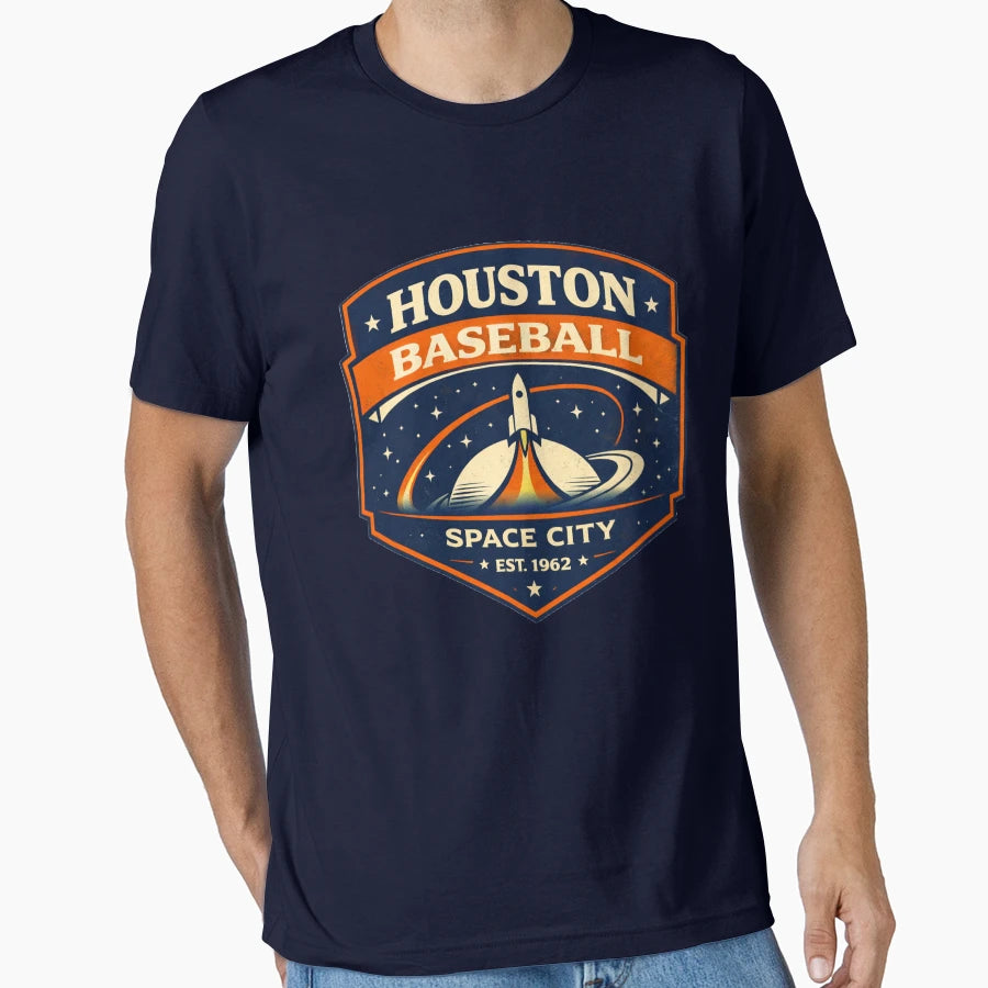 Houston Baseball Space City Est 1962 T-Shirt - Novelty Apparel for Adults - T-Shirt, Sweatshirt, Hoodie