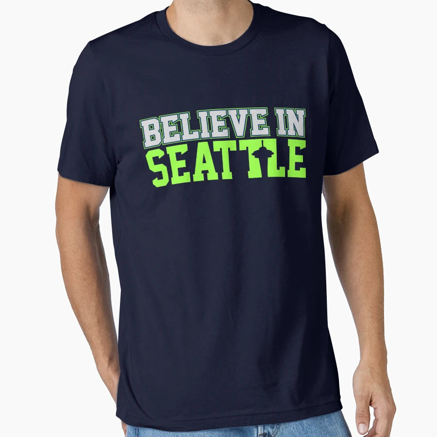 Victrs Believe Seattle T-Shirt - Casual Everyday Wear Men Women - T-Shirt, Sweatshirt, Hoodie
