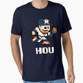 Houston 8 Bit Player Initials T-Shirt - Minimalist Print for Adults - T-Shirt, Sweatshirt, Hoodie
