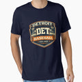 Detroit Baseball Badge Motor City Det T-Shirt - Novelty Apparel for Adults - T-Shirt, Sweatshirt, Hoodie