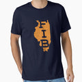 Proud F I B Illinois State T-Shirt - Custom Art Print Men Women - T-Shirt, Sweatshirt, Hoodie