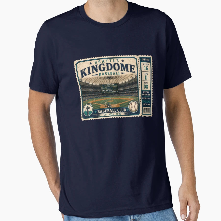Seattle Baseball Ticket Stub T-Shirt - Casual Everyday Wear Men Women - T-Shirt, Sweatshirt, Hoodie
