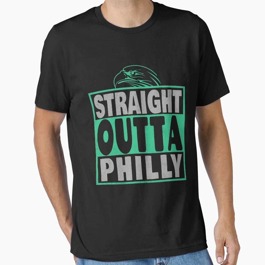 Straight Outta Philly T-Shirt - Fun Novelty Design for Adults - T-Shirt, Sweatshirt, Hoodie