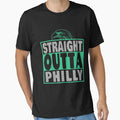 Straight Outta Philly T-Shirt - Fun Novelty Design for Adults - T-Shirt, Sweatshirt, Hoodie