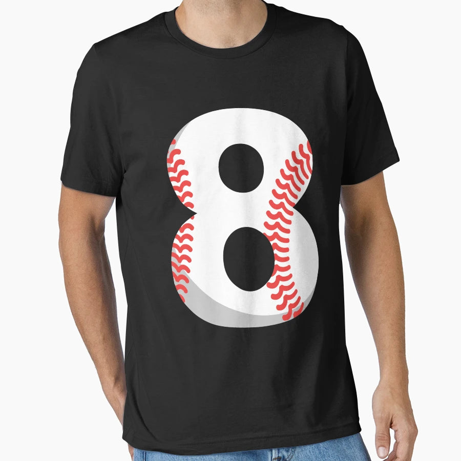 Number 8 Baseball 8 T-Shirt - Streetwear Style for Adults - T-Shirt, Sweatshirt, Hoodie