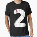 2 Birthday Baseball Number 2 T-Shirt - Trendy Graphic for Adults - T-Shirt, Sweatshirt, Hoodie