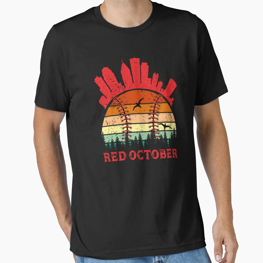 Red October Philly Philadelphia T-Shirt - Aesthetic Graphic Unisex - T-Shirt, Sweatshirt, Hoodie