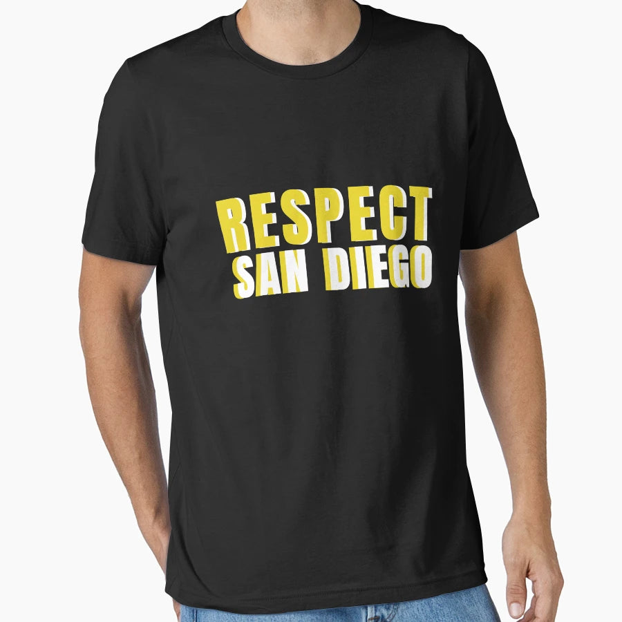 Respect San Diego T-Shirt - Minimalist Print for Adults - T-Shirt, Sweatshirt, Hoodie