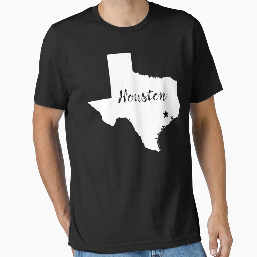 Houston Star T-Shirt - Casual Everyday Wear for Adults - T-Shirt, Sweatshirt, Hoodie
