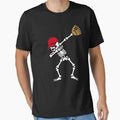 Dab Dabbing Skeleton Baseball Softball T-Shirt - Novelty Apparel for Adults - T-Shirt, Sweatshirt, Hoodie