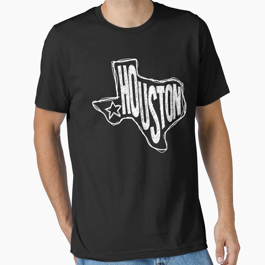 Houston Texas T-Shirt - Trendy Graphic Unisex - T-Shirt, Sweatshirt, Hoodie