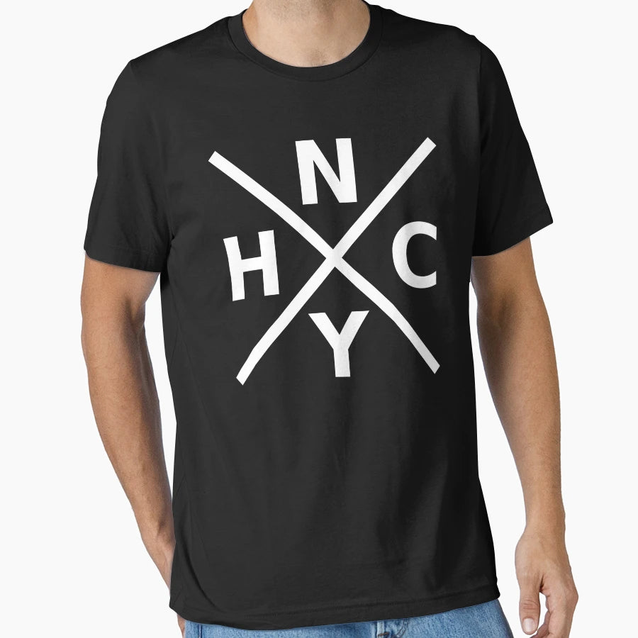 Nyhc New York Hardcore Logo White T-Shirt - Fun Novelty Design Men Women - T-Shirt, Sweatshirt, Hoodie