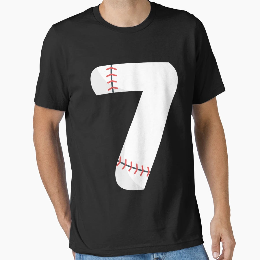 Number 7 Baseball 7 T-Shirt - Casual Everyday Wear Unisex - T-Shirt, Sweatshirt, Hoodie