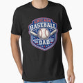 Chicago Baseball Dad Blue Red T-Shirt - Fun Novelty Design Men Women - T-Shirt, Sweatshirt, Hoodie
