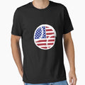 American Flag Baseball Independence Day T-Shirt - Graphic Print Unisex - T-Shirt, Sweatshirt, Hoodie