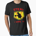 Softball Catcher Steal I Dare Ya Funny T-Shirt - Graphic Print Men Women - T-Shirt, Sweatshirt, Hoodie