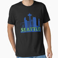Seattle Skyline T-Shirt - Trendy Graphic for Adults - T-Shirt, Sweatshirt, Hoodie