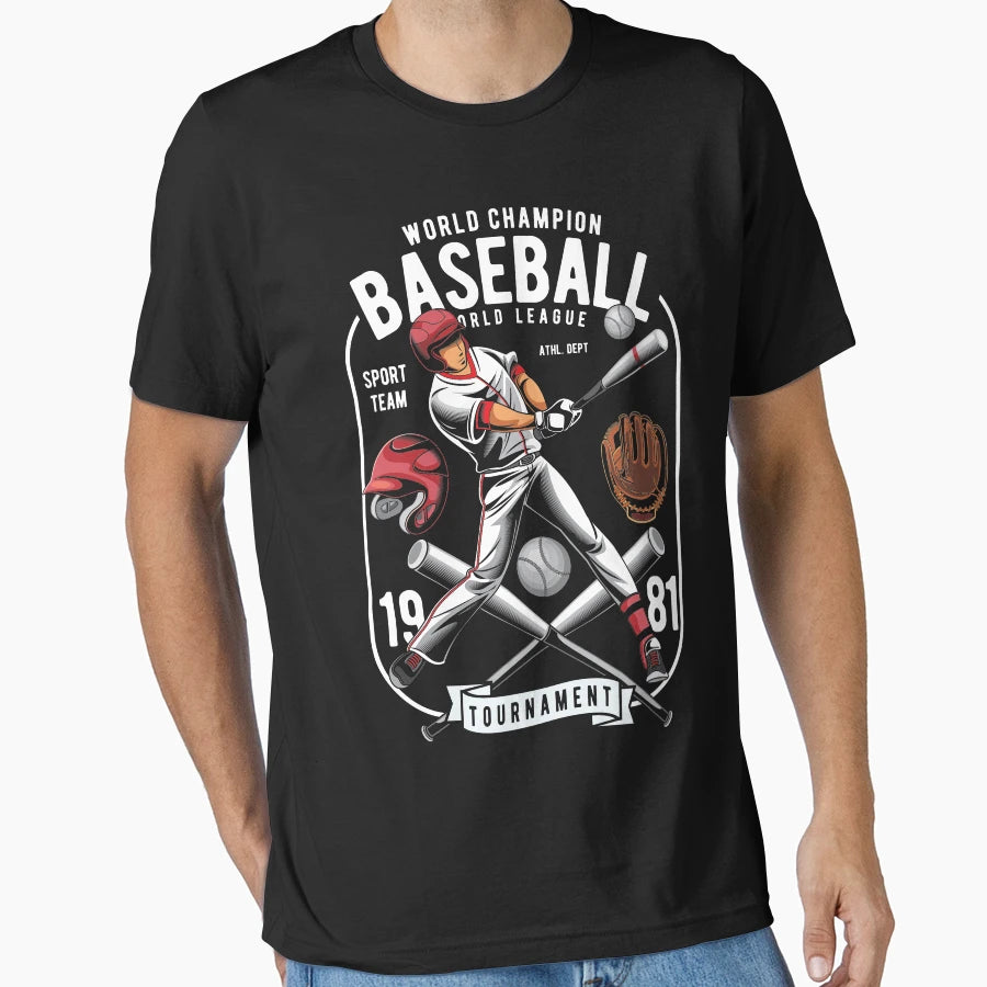 World Champion Baseball League T-Shirt - Casual Everyday Wear Men Women - T-Shirt, Sweatshirt, Hoodie