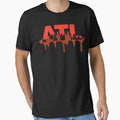 Atlanta City Skyline Silhouetted T-Shirt - Unique Graphic Men Women - T-Shirt, Sweatshirt, Hoodie