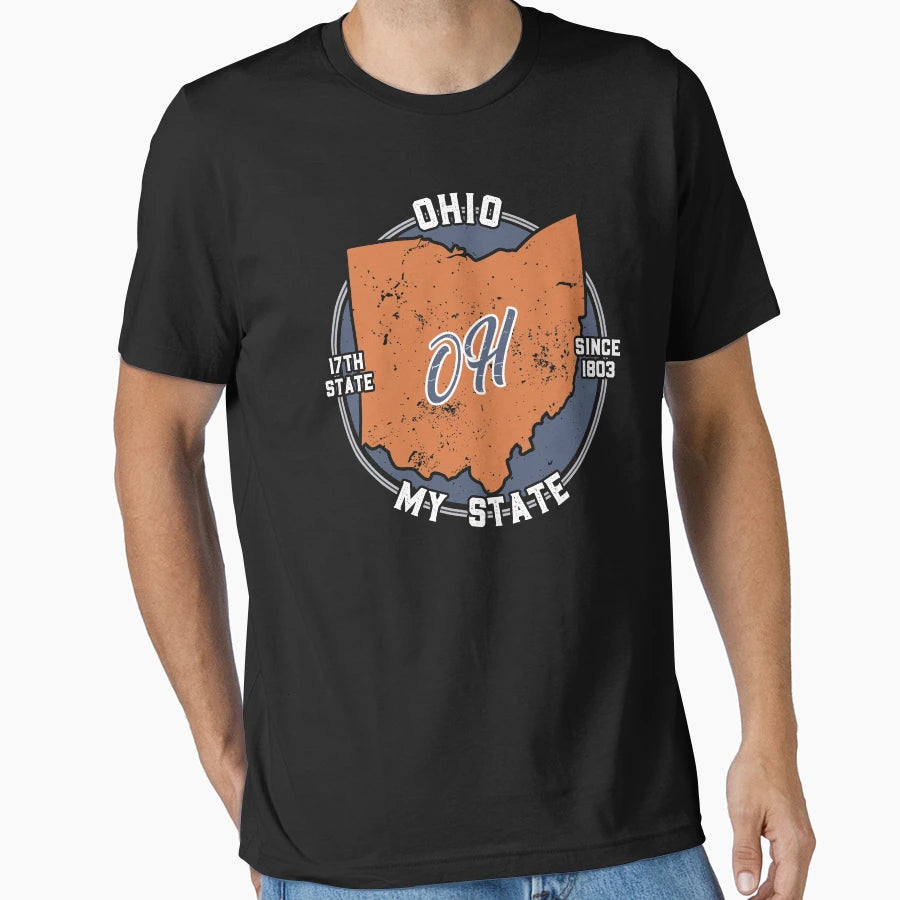 Ohio My State Patriot State Tourist Gift T-Shirt - Graphic Print Men Women - T-Shirt, Sweatshirt, Hoodie
