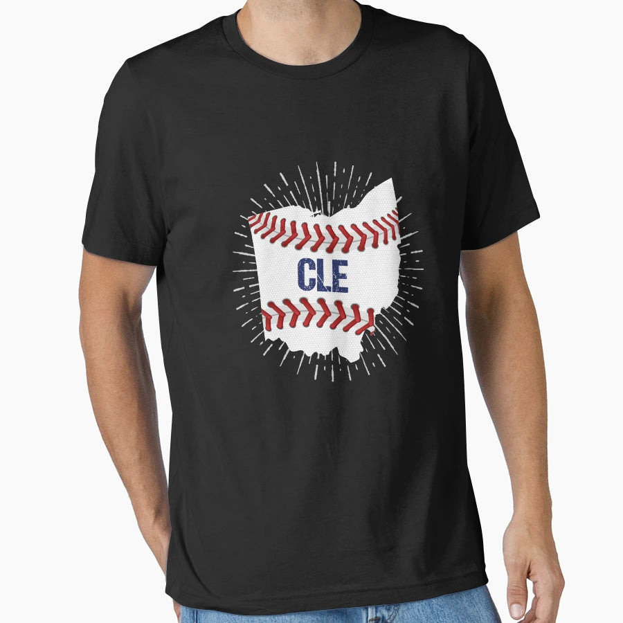 Cle Baseball T-Shirt - Aesthetic Graphic Unisex - T-Shirt, Sweatshirt, Hoodie