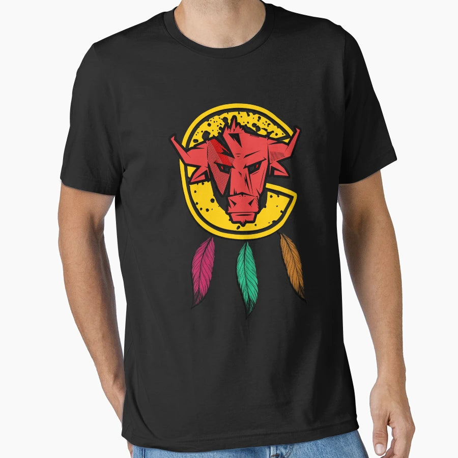 Indian Chicago Bull T-Shirt - Novelty Apparel Unisex - T-Shirt, Sweatshirt, Hoodie