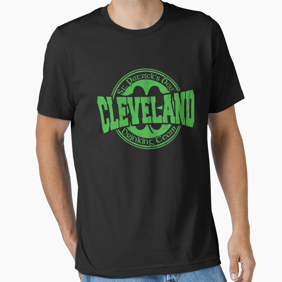 Funny St Patricks Day Cleveland T-Shirt - Novelty Apparel for Adults - T-Shirt, Sweatshirt, Hoodie