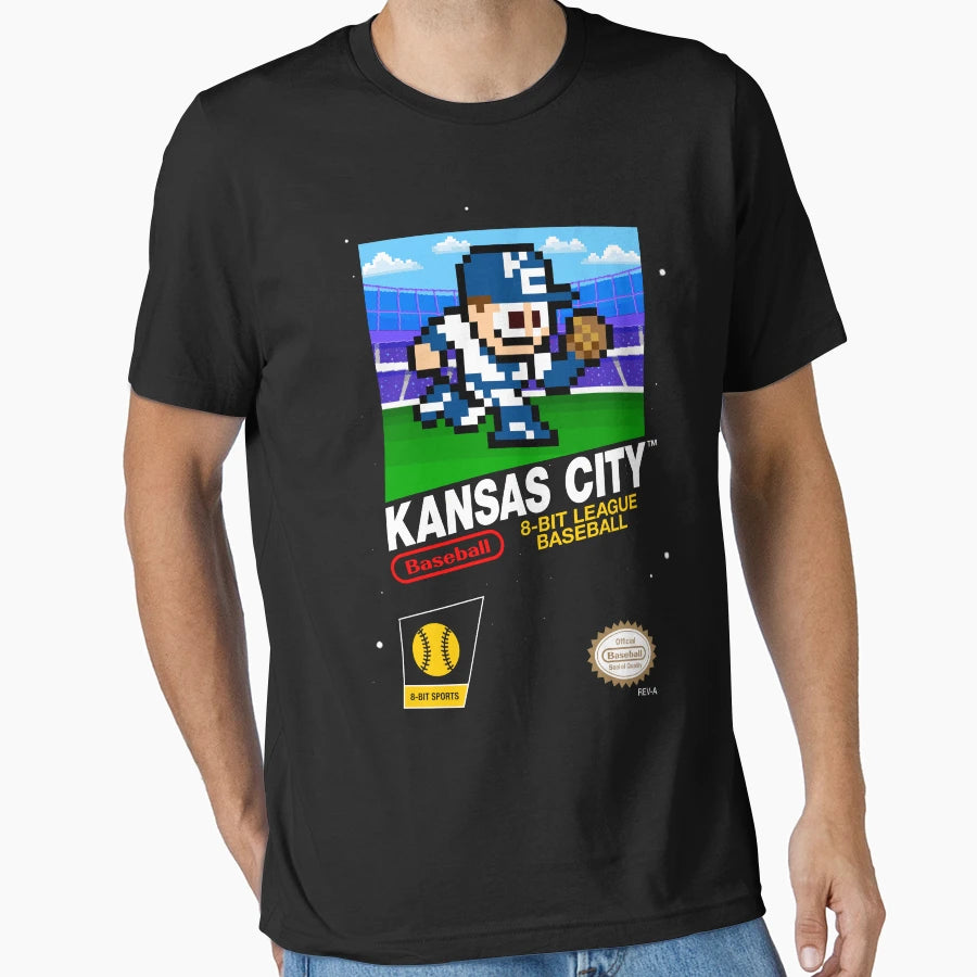 Kansas City 8 Bit Videogame Cart T-Shirt - Fun Novelty Design Unisex - T-Shirt, Sweatshirt, Hoodie