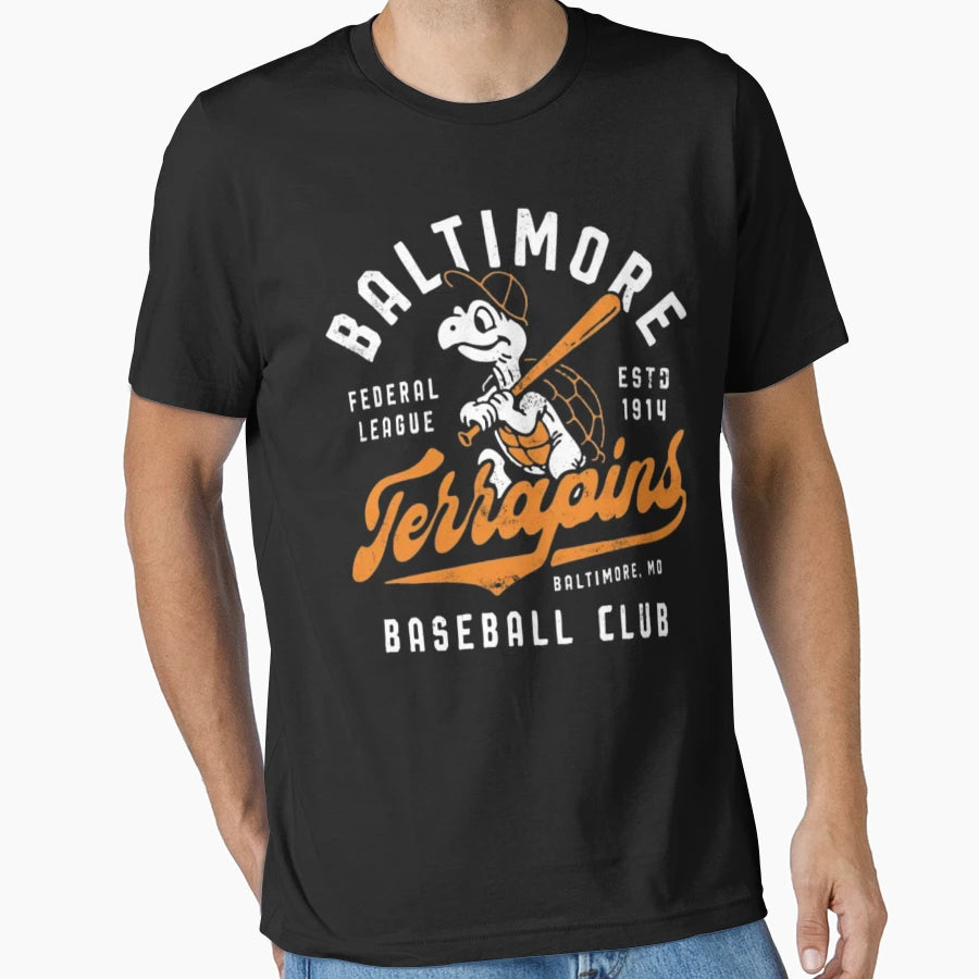 Baltimore Terrapins Maryland T-Shirt - Custom Art Print for Adults - T-Shirt, Sweatshirt, Hoodie