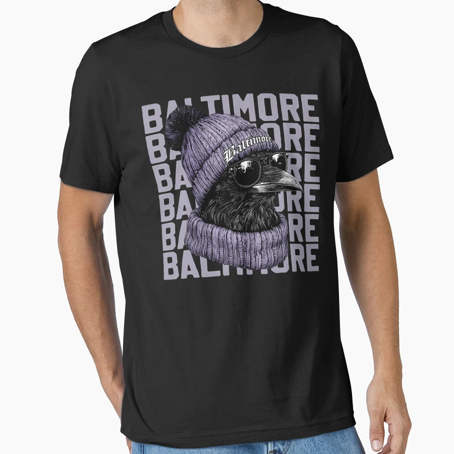 Grooviness Balt Imore Ravens T-Shirt - Trendy Graphic for Adults - T-Shirt, Sweatshirt, Hoodie