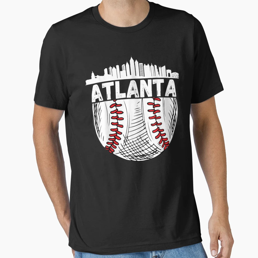 Atlanta Ball Lovers Skyline Atlanta Sports T-Shirt - Trendy Graphic Unisex - T-Shirt, Sweatshirt, Hoodie