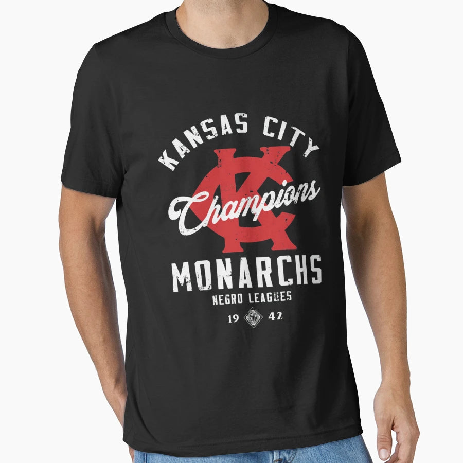 1942 Kansass Citys Monarchss Negros T-Shirt - Trendy Graphic for Adults - T-Shirt, Sweatshirt, Hoodie