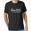 New York Over Distressed T-Shirt - Fun Novelty Design for Adults - T-Shirt, Sweatshirt, Hoodie