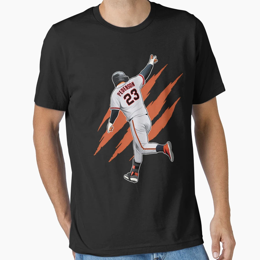 Joc Pederson Round Base 23 Claw T-Shirt - Minimalist Print for Adults - T-Shirt, Sweatshirt, Hoodie