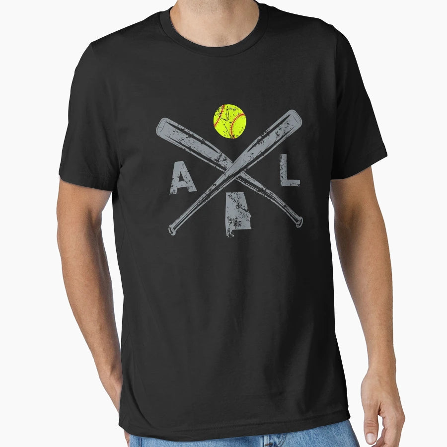 Alabama Softball Bats Ball Softball T-Shirt - Trendy Graphic Men Women - T-Shirt, Sweatshirt, Hoodie