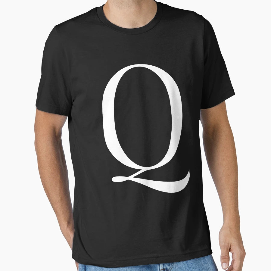 Alphabet Q T-Shirt - Unique Graphic Unisex - T-Shirt, Sweatshirt, Hoodie