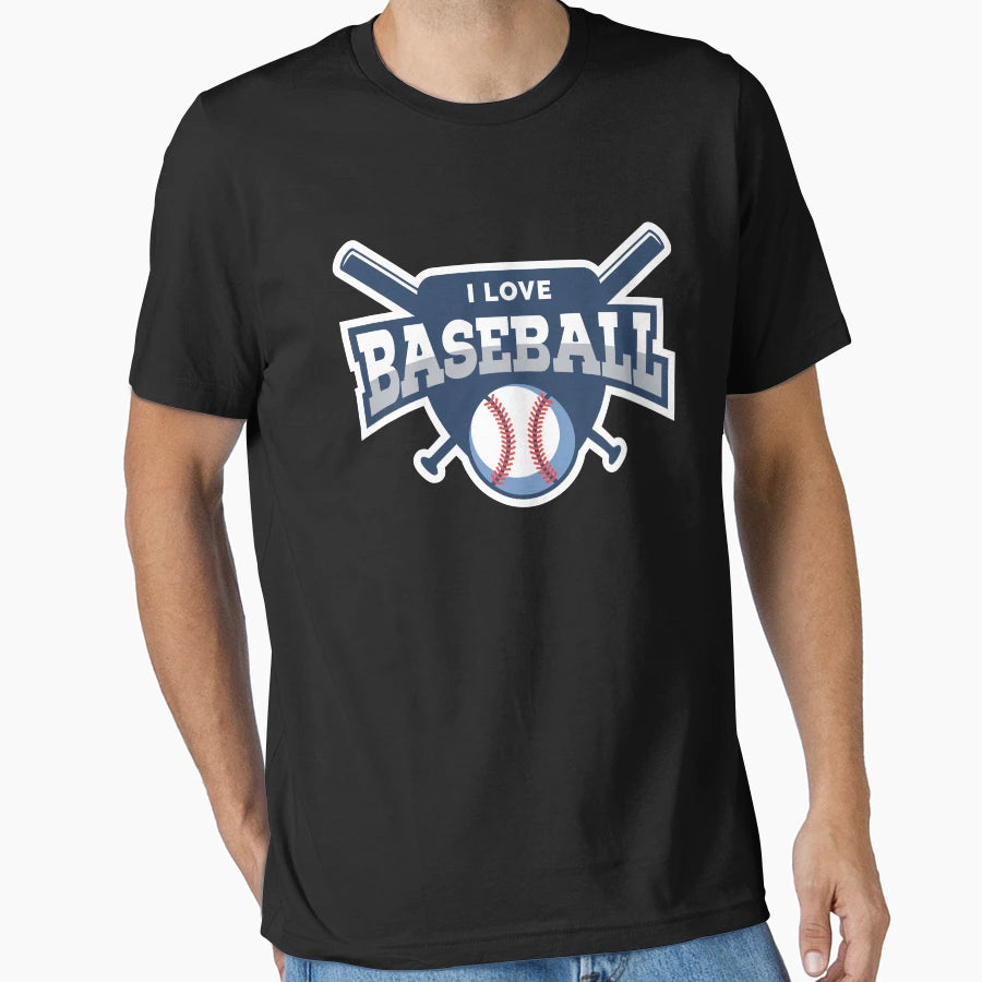 Baseball Heart Baseball Player T-Shirt - Casual Everyday Wear Men Women - T-Shirt, Sweatshirt, Hoodie