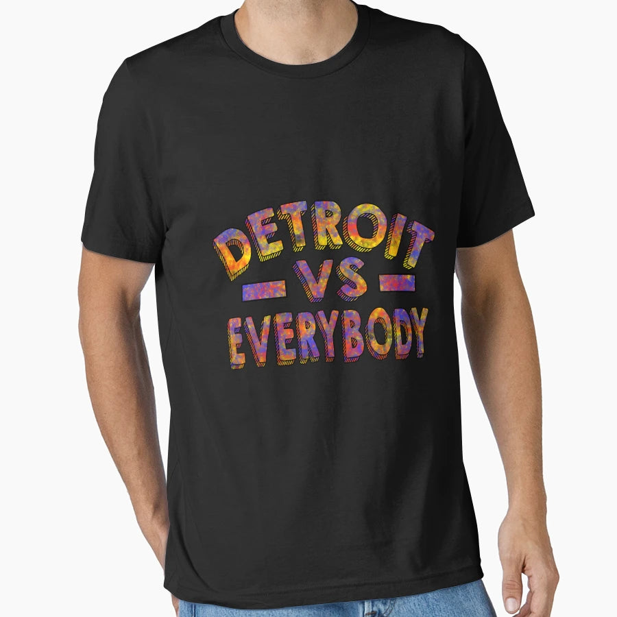 Detroit Vs Everybody Bold City Pride T-Shirt - Minimalist Print Men Women - T-Shirt, Sweatshirt, Hoodie