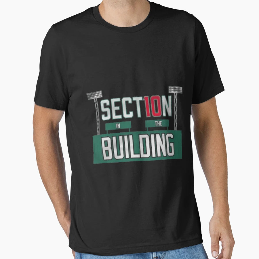 Boston Fenway Section 10 Building T-Shirt - Minimalist Print Unisex - T-Shirt, Sweatshirt, Hoodie
