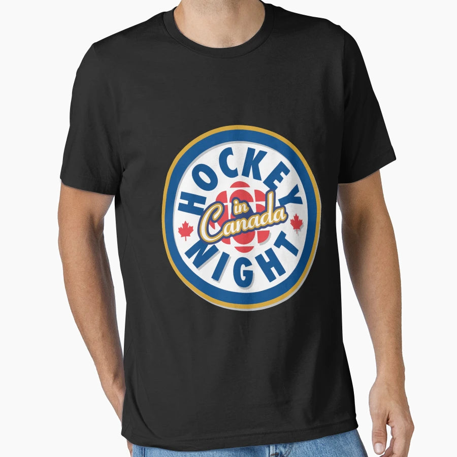 Awesome Hockey Night Canada T-Shirt - Minimalist Print Men Women - T-Shirt, Sweatshirt, Hoodie