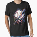 Baseball Home Plate Drip Colorful T-Shirt - Aesthetic Graphic for Adults - T-Shirt, Sweatshirt, Hoodie