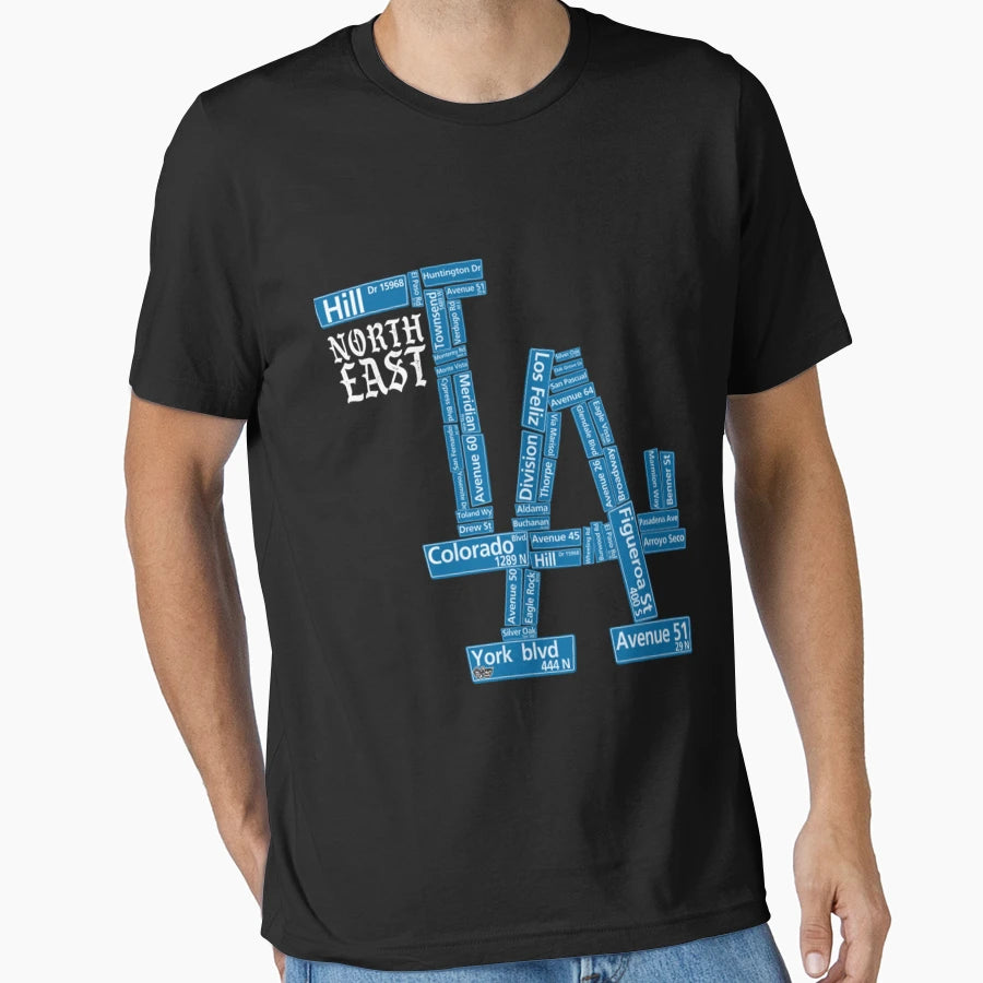 North East La T-Shirt - Fun Novelty Design for Adults - T-Shirt, Sweatshirt, Hoodie