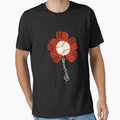 Cincinnati Baseball Flower Sports T-Shirt - Casual Everyday Wear Men Women - T-Shirt, Sweatshirt, Hoodie