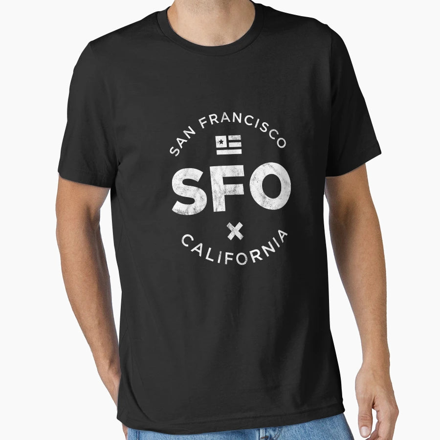 Sfo San Francisco T-Shirt - Unique Graphic Unisex - T-Shirt, Sweatshirt, Hoodie