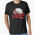 Detroit Cityscape Baseball Lover T-Shirt - Streetwear Style for Adults - T-Shirt, Sweatshirt, Hoodie