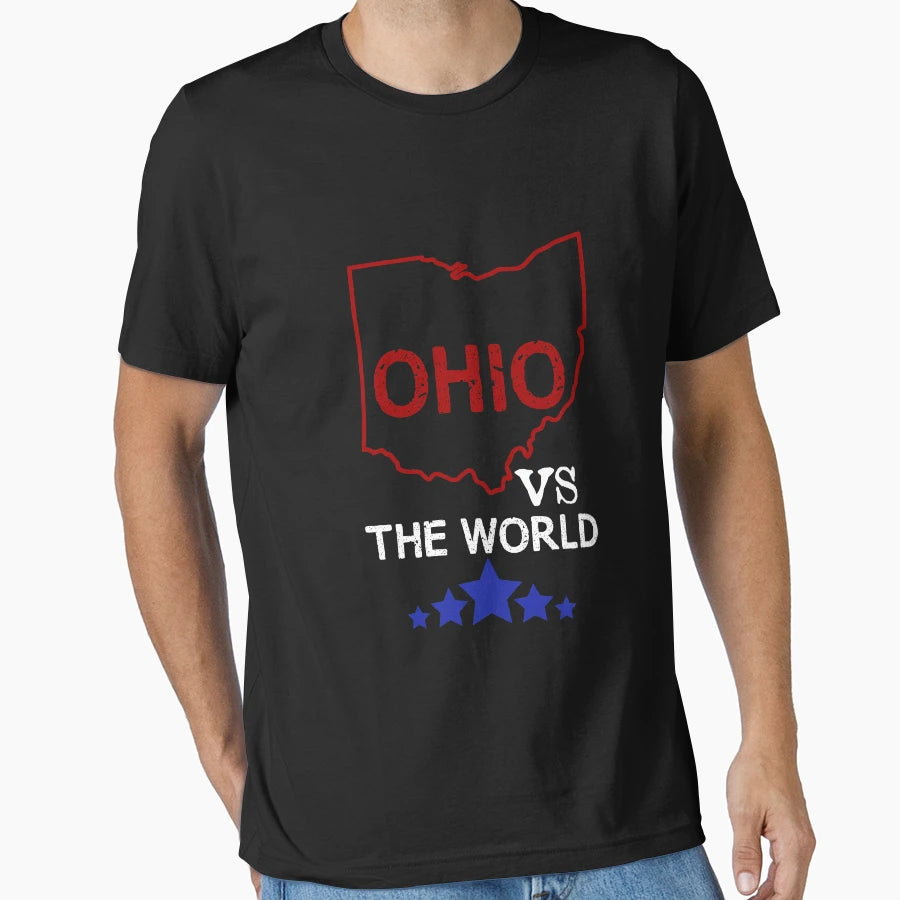 Ohio And World Ohio Against Everyone T-Shirt - Aesthetic Graphic Unisex - T-Shirt, Sweatshirt, Hoodie