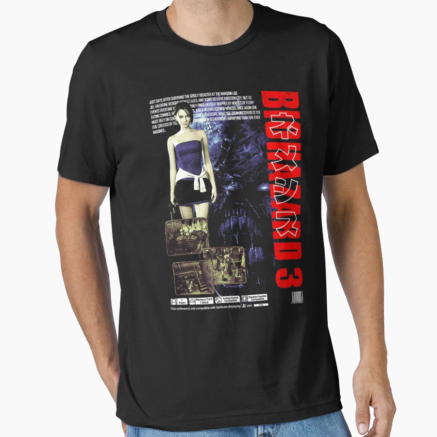 Resident Evil Biohazard 3 T-Shirt - Custom Art Print Unisex - T-Shirt, Sweatshirt, Hoodie